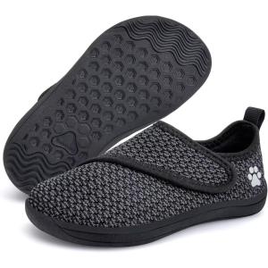 WateLves Wide Toddler Water Shoes Boys Girls Barefoot Shoes Lightweight Beach Swim Zero Drop Sole Summer Aqua Sandals(Black Gray)