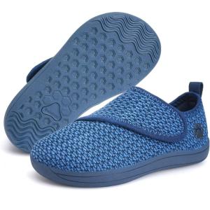 WateLves Wide Toddler Water Shoes Boys Girls Barefoot Shoes Lightweight Beach Swim Zero Drop Sole Summer Aqua Sandals(Navy Blue)