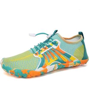 Water Shoes for Men Barefoot Quick-Dry Aqua Sock Outdoor Athletic Sport Shoes for Kayaking, Boating, Hiking, Surfing, Walking(201-yellow/Green)