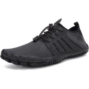 Water Shoes for Men Barefoot Quick-Dry Aqua Sock Outdoor Athletic Sport Shoes for Kayaking, Boating, Hiking, Surfing, Walking(N-black)