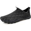 WateLves Barefoot Water Shoes Women Men Breathable Wide Toe Slip On Beach Walking Shoes Comfortable Travel Minimalist Zero Drop Sneakers(Black)