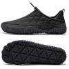 WateLves Barefoot Water Shoes Women Men Breathable Wide Toe Slip On Beach Walking Shoes Comfortable Travel Minimalist Zero Drop Sneakers(Black)