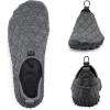 WateLves Barefoot Water Shoes Women Men Breathable Wide Toe Slip On Beach Walking Shoes Comfortable Travel Minimalist Zero Drop Sneakers(Dark Grey)