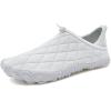 WateLves Barefoot Water Shoes Women Men Breathable Wide Toe Slip On Beach Walking Shoes Comfortable Travel Minimalist Zero Drop Sneakers(White)