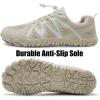 WateLves Barefoot Water Shoes Women Men Breathable Wide Width Toe Box Beach Walking Shoes Comfortable Slip On Minimalist Sneakers for Travel Hiking(A-beige)