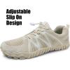 WateLves Barefoot Water Shoes Women Men Breathable Wide Width Toe Box Beach Walking Shoes Comfortable Slip On Minimalist Sneakers for Travel Hiking(A-beige)