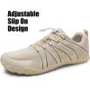 WateLves Barefoot Water Shoes Women Men Breathable Wide Width Toe Box Beach Walking Shoes Comfortable Slip On Minimalist Sneakers for Travel Hiking(B-beige)