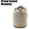 WateLves Barefoot Water Shoes Women Men Breathable Wide Width Toe Box Beach Walking Shoes Comfortable Slip On Minimalist Sneakers for Travel Hiking(B-beige)