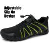 WateLves Barefoot Water Shoes Women Men Breathable Wide Width Toe Box Beach Walking Shoes Comfortable Slip On Minimalist Sneakers for Travel Hiking(B-black/Green)