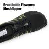 WateLves Barefoot Water Shoes Women Men Breathable Wide Width Toe Box Beach Walking Shoes Comfortable Slip On Minimalist Sneakers for Travel Hiking(B-black/Green)