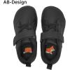 WateLves Toddler Little Kid Wide Barefoot The First Walking Shoes Girls Boys Leather Uniform Dress Shoes Lightweight Splay Naturally Minimalist Sneakers (Black, 23)