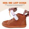 WateLves Toddler Little Kids Wide Barefoot Shoes Boys Girls Winter High Top Minimalist Sneakers Boots Walking Shoes for Indoor Outdoor | Naturally Splay | Flexible Fit(Brown)