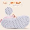 WateLves Toddler Little Kids Wide Barefoot Shoes Boys Girls Winter High Top Minimalist Sneakers Boots Walking Shoes for Indoor Outdoor | Naturally Splay | Flexible Fit(Pink)