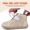 WateLves Toddler Little Kids Wide Barefoot Shoes Boys Girls Winter High Top Minimalist Sneakers Boots Walking Shoes for Indoor Outdoor | Naturally Splay | Flexible Fit(Beige)