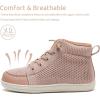 WateLves Toddler Little Kids Wide Barefoot Shoes Girls Boys Lightweight Boots Minimalist High Top Walking Shoes Breathable Comfort-Forward Ankle Support(Khaki)