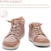 WateLves Toddler Little Kids Wide Barefoot Shoes Girls Boys Lightweight Boots Minimalist High Top Walking Shoes Breathable Comfort-Forward Ankle Support(Khaki)