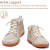 WateLves Toddler Little Kids Wide Barefoot Shoes Girls Boys Lightweight Boots Minimalist High Top Walking Shoes Breathable Comfort-Forward Ankle Support(Beige)