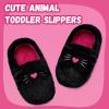 WateLves Toddler Slippers Unisex-Child Full Wrapped Bedroom Slipper Boys Girls Comfortable Winter House Shoes(Toddler/Little Kid/Big Kid)(Black Cat)