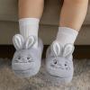 WateLves Toddler Slippers Unisex-Child Full Wrapped Bedroom Slipper Boys Girls Comfortable Winter House Shoes(Toddler/Little Kid/Big Kid)(Grey Bunny)