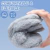 WateLves Toddler Slippers Unisex-Child Full Wrapped Bedroom Slipper Boys Girls Comfortable Winter House Shoes(Toddler/Little Kid/Big Kid)(Grey Bunny)