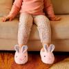 WateLves Toddler Slippers Unisex-Child Full Wrapped Bedroom Slipper Boys Girls Comfortable Winter House Shoes(Toddler/Little Kid/Big Kid)(Pink Bunny)