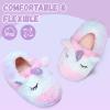 WateLves Toddler Slippers Unisex-Child Full Wrapped Bedroom Slipper Boys Girls Comfortable Winter House Shoes(Toddler/Little Kid/Big Kid)(Tie-dye Unicorn)