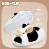 WateLves Toddler Slippers Unisex-Child Full Wrapped Bedroom Slipper Boys Girls Comfortable Winter House Shoes(Toddler/Little Kid/Big Kid)(White Cow)