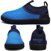 WateLves Toddler Water Shoes Kids Boys and Girls – Quick-Dry Multi-Purpose Casual Water Sneakers Slip On with Drainage Holes for Swim Walking Beach Vacation Essentials(Blue)