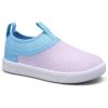 WateLves Toddler Water Shoes Kids Boys and Girls – Quick-Dry Multi-Purpose Casual Water Sneakers Slip On with Drainage Holes for Swim Walking Beach Vacation Essentials(Pink/Blue)