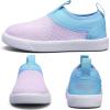 WateLves Toddler Water Shoes Kids Boys and Girls – Quick-Dry Multi-Purpose Casual Water Sneakers Slip On with Drainage Holes for Swim Walking Beach Vacation Essentials(Pink/Blue)