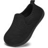 WateLves Wide Toddler Barefoot Shoes Little Boys Girls Slip On Shoes Quick Dry Lightweight Breathable Walking Shoes(Black)