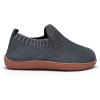 WateLves Wide Toddler Barefoot Shoes Little Boys Girls Slip On Shoes Quick Dry Lightweight Breathable Walking Shoes(Dark Gray)