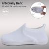 WateLves Wide Toddler Barefoot Shoes Little Boys Girls Slip On Shoes Quick Dry Lightweight Breathable Walking Shoes(White)