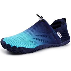 WateLves Water Shoes for Men Women – Comfortable Lightweight Barefoot Shoes for Beach Swim Pool Yoga Boating Water Aerobics(Dark Blue)