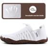 WateLves Barefoot Water Shoes Women Men Minimalist Walking Hiking Shoes Comfortable Sneakers for Trekking | Trail Running | Climbing(White-coffee)