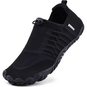 WateLves Barefoot Water Shoes Women Men Minimalist Walking Hiking Shoes Comfortable Sneakers for Trekking | Trail Running | Climbing(Black)