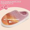 WateLves Women’s Pillow Warm Memory Foam Slippers Comfortable Cute House Shoes Lightweight Fuzzy Christmas Slippers(Customization-strawberry Powder)