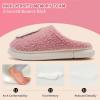 WateLves Women’s Pillow Warm Memory Foam Slippers Comfortable Cute House Shoes Lightweight Fuzzy Christmas Slippers(Customization-strawberry Powder)