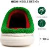 WateLves Women’s Pillow Warm Memory Foam Slippers Comfortable Cute House Shoes Lightweight Fuzzy Christmas Slippers(Santa Claus)