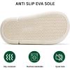 WateLves Women’s Pillow Warm Memory Foam Slippers Comfortable Cute House Shoes Lightweight Fuzzy Christmas Slippers(Santa Claus)