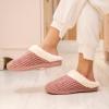 WateLves Women’s Slippers Comfort Memory Foam House Slippers Plush Lining Bedroom Shoes for Indoor & Outdoor(Bean Powder)