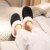 WateLves Women’s Slippers Comfort Memory Foam House Slippers Plush Lining Bedroom Shoes for Indoor & Outdoor(Black)