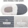 WateLves Women’s Slippers Comfort Memory Foam House Slippers Plush Lining Bedroom Shoes for Indoor & Outdoor(Closed Back/Dark Gray)