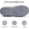 WateLves Women’s Slippers Comfort Memory Foam House Slippers Plush Lining Bedroom Shoes for Indoor & Outdoor(Closed Back/Dark Gray)