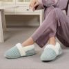 WateLves Women’s Slippers Comfort Memory Foam House Slippers Plush Lining Bedroom Shoes for Indoor & Outdoor(Closed Back/Green)
