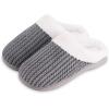 WateLves Women’s Slippers Comfort Memory Foam House Slippers Plush Lining Bedroom Shoes for Indoor & Outdoor(Deep Gray)