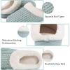 WateLves Women’s Slippers Comfort Memory Foam House Slippers Plush Lining Bedroom Shoes for Indoor & Outdoor(Green)