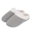 WateLves Women’s Slippers Comfort Memory Foam House Slippers Plush Lining Bedroom Shoes for Indoor & Outdoor(Grey)