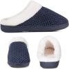 WateLves Women’s Slippers Comfort Memory Foam House Slippers Plush Lining Bedroom Shoes for Indoor & Outdoor(Navy Blue)