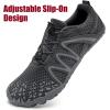 Water Shoes for Men Barefoot Quick-Dry Aqua Sock Outdoor Athletic Sport Shoes for Kayaking, Boating, Hiking, Surfing, Walking(B-dark Grey)